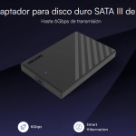 Adaptador para Disco Duro SATA III de 2.5" Cable USB-A a Tipo C y Adaptador Tipo C a C