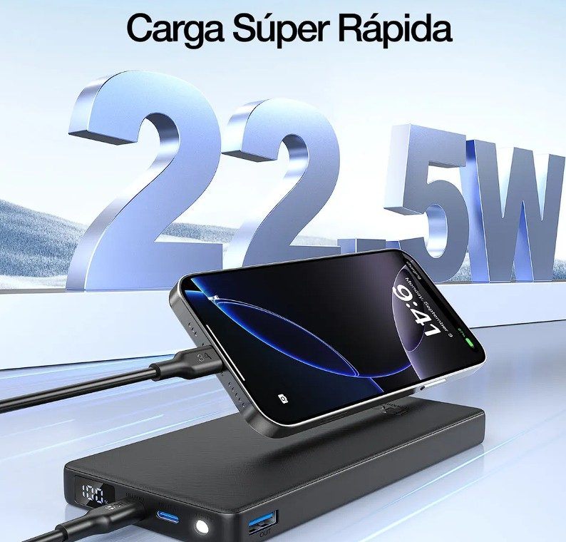 POWER BANK 10000 MAH22.5W TIPO C 3.0A GAR264
