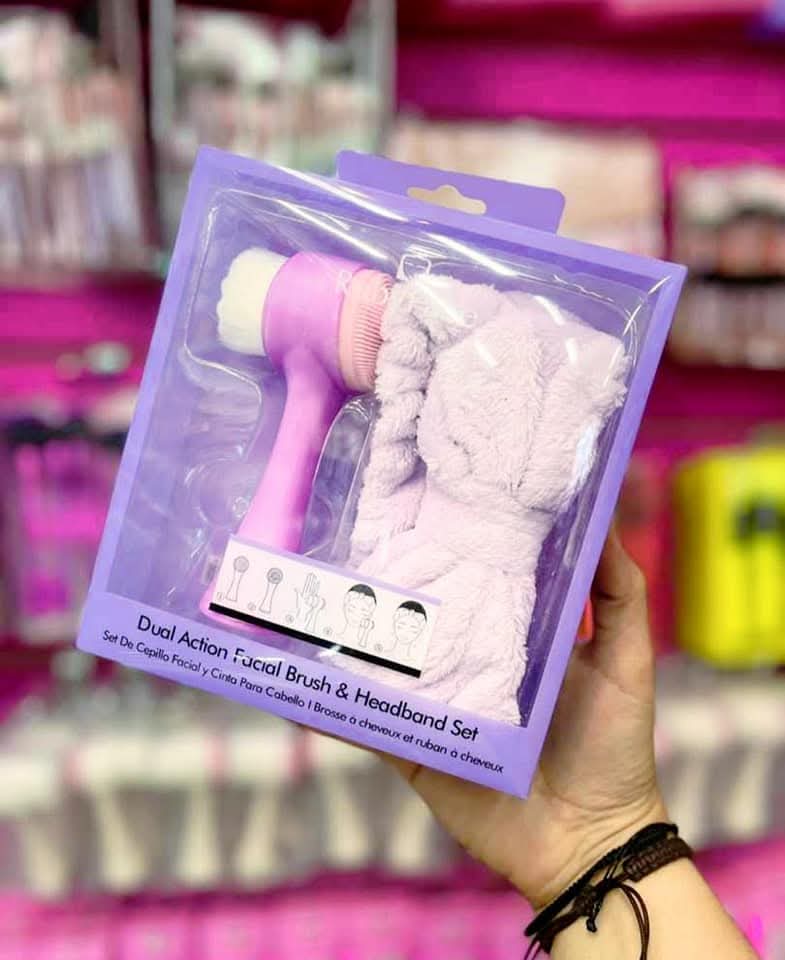 SET DE CEPILLO FACIAL Y BANDA PARA EL CABELLO