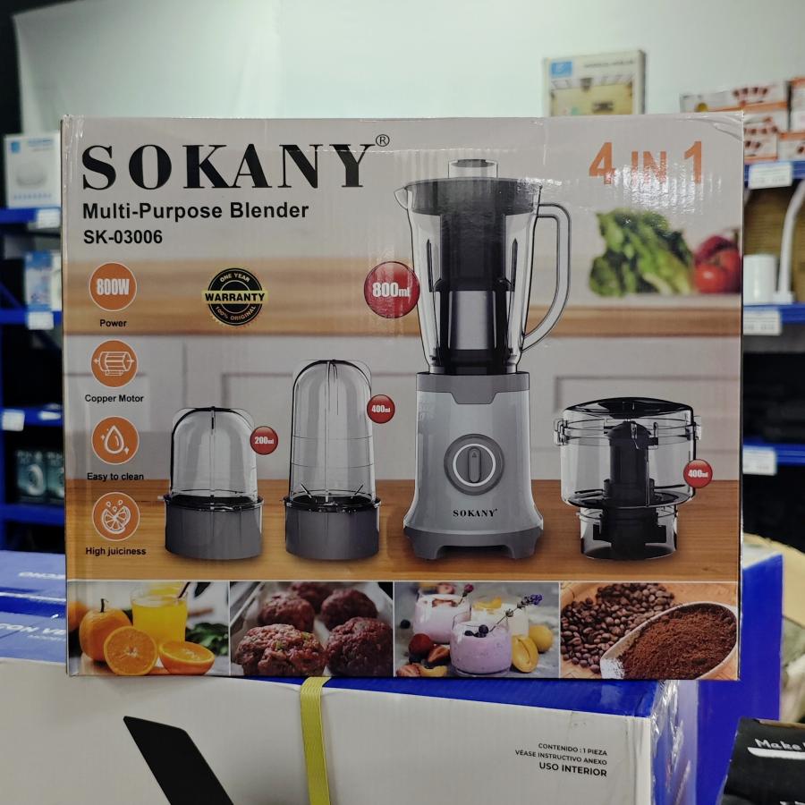 LICUADORA MULTIUSOS 4 EN 1 SOKANY SK-03006