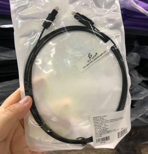 CABLE OPTICO DE AUDIO