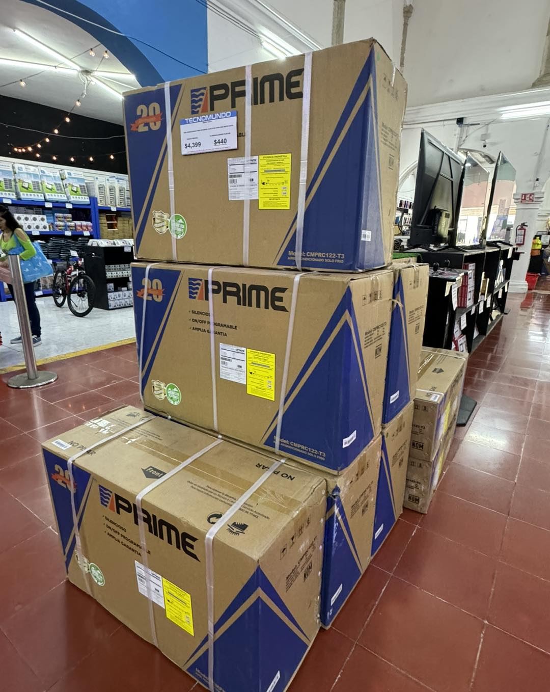 AIRE ACONDICIONADO PRIME ESTANDAR 12,000 BTUS S/FRIO 220V  EMPRC122ETK