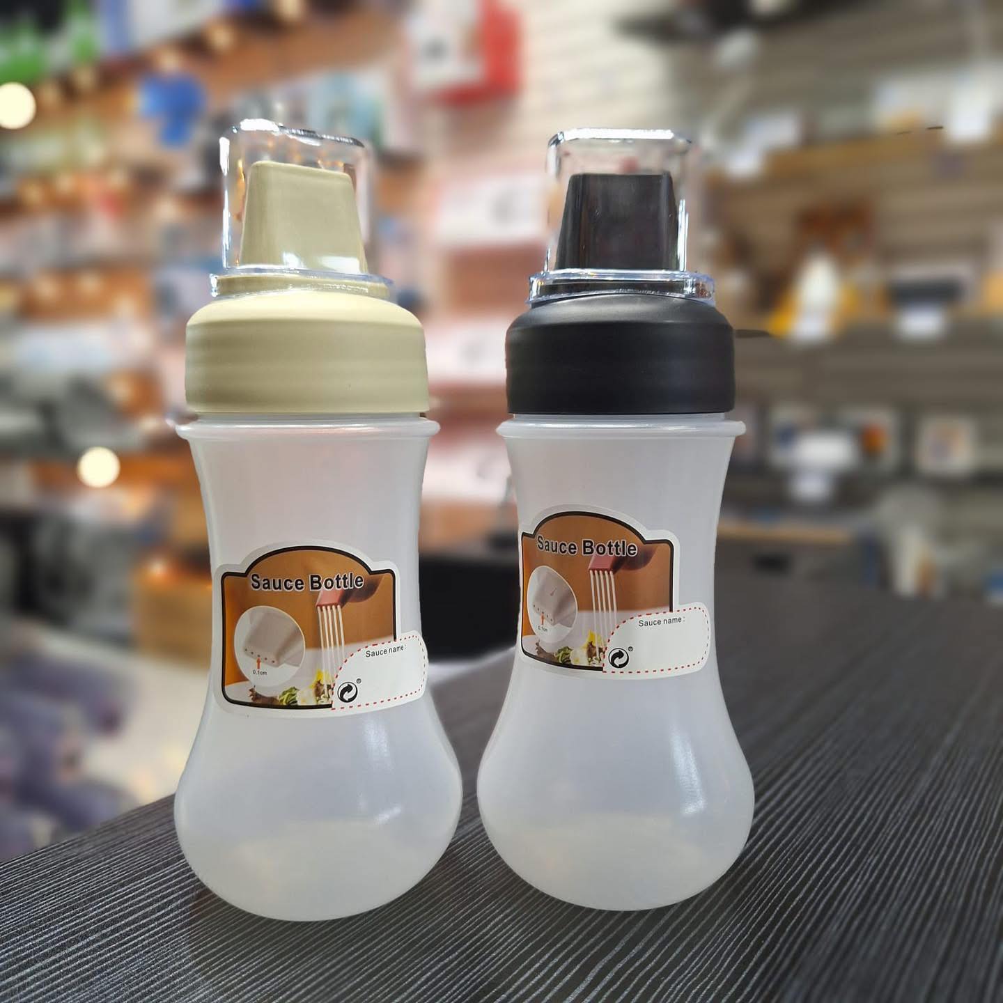 BOTELLA SALSERA DISPENSADOR PARA APRETAR DE EXPRIMIBLE 350ML