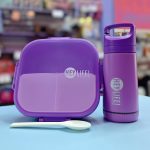 TUPPER COMBO C/BOTELLON 350ML y 900ML HEYLIFE