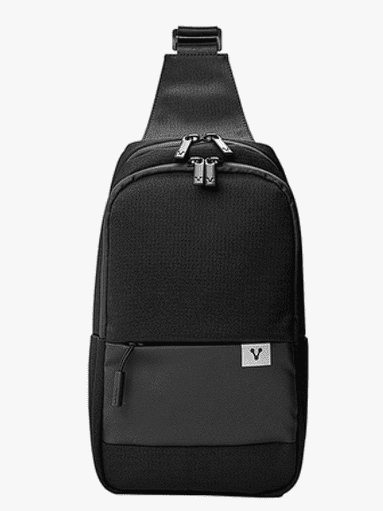 MOCHILA PECHERA CRUZADA VORAGO CB-300 NEGRO A PRUEBA DE AGUA