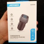 CARGADOR PARA AUTO AEK USB 2.4A NEGRO GA01UN