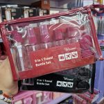 SET DE VIAJE 9 PZAS VARIOS COLORES