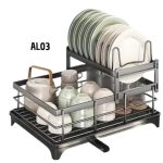 ESCURRIDOR PARA TRASTES 2 NIVELES METALICO
