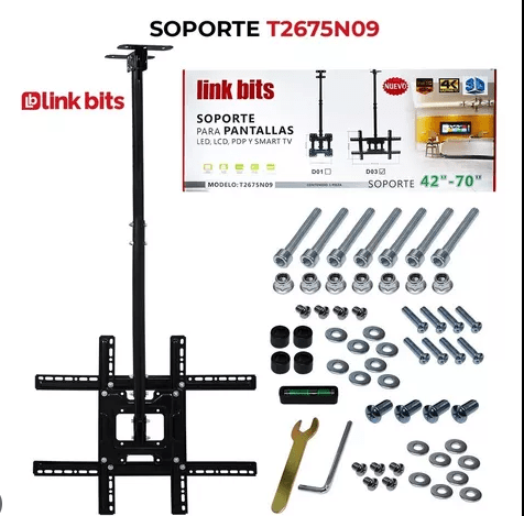 SOPORTE PARA PANTALLA DE TECHO DE 42"-70"