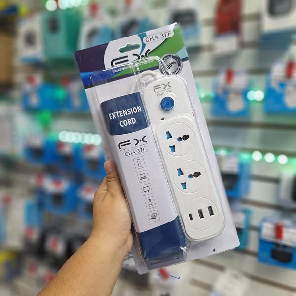 MULTICONTACTO C/2 CONTACTOS/ 2 USB Y 1 TIPO C C/APAGADOR CHA-37F