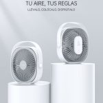 VENTILADOR DE ESCRITORIO BANDA SOPORTE CABLE TIPO C FD01