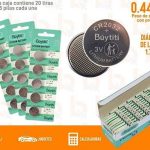 PILA DE LITIO TIPO BOTON 3V CR2032 IDC-2032