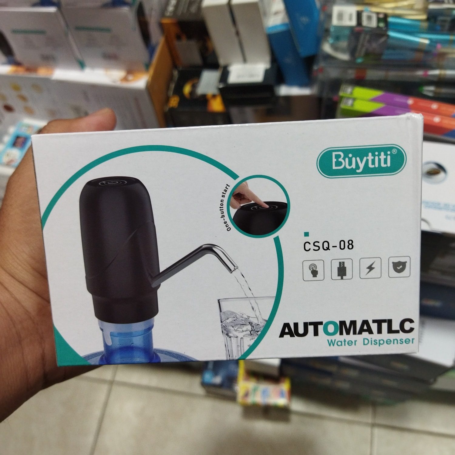DISPENSADOR DE AGUA NEGRO AUTOMATICO CSQ-08