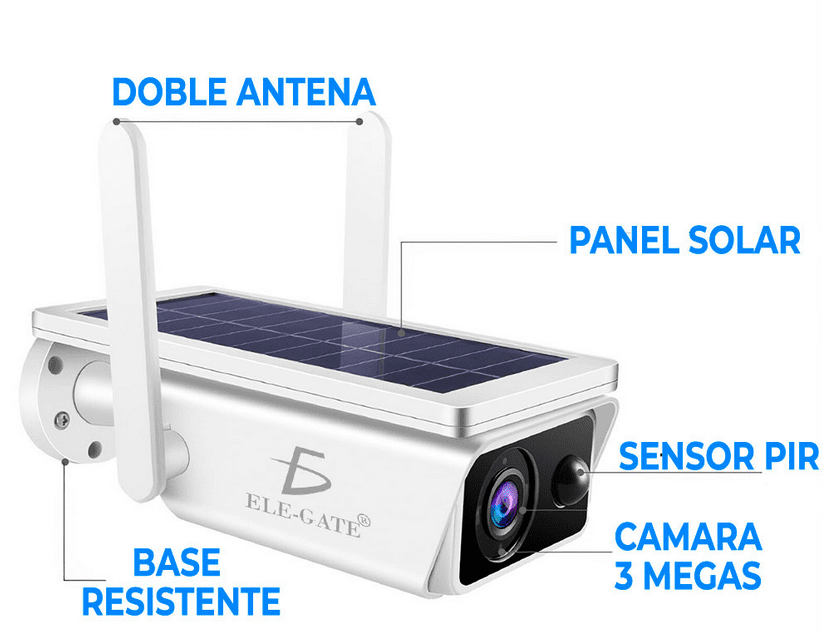 CAMARA WIFI CON PANEL SOLAR FULLHD ELEGATE
